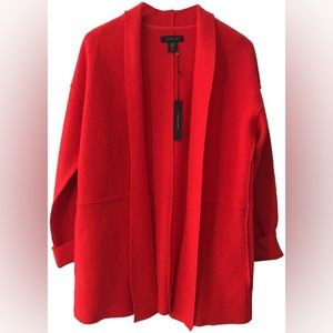 TAHARI RED WOOL JACKET